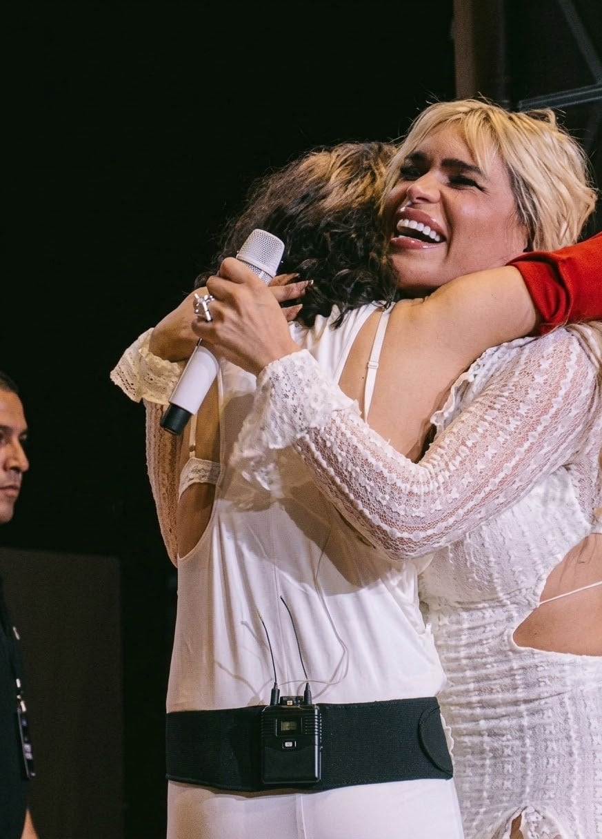 Wendy Guevara estuvo en el confesionario de Rosalía durante su último concierto en CDMX en el Palacio de los Deportes