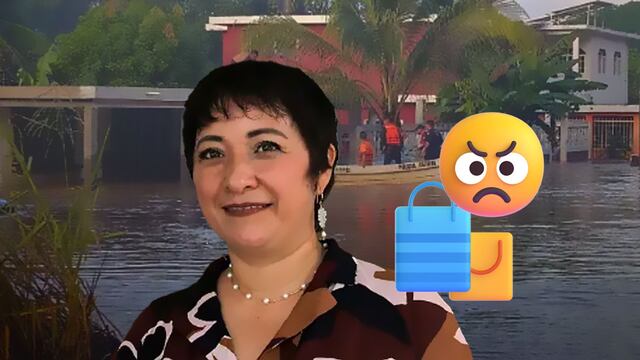 Cachan a alcaldesa de Álamo, Veracruz comprando maquillaje durante la tragedia