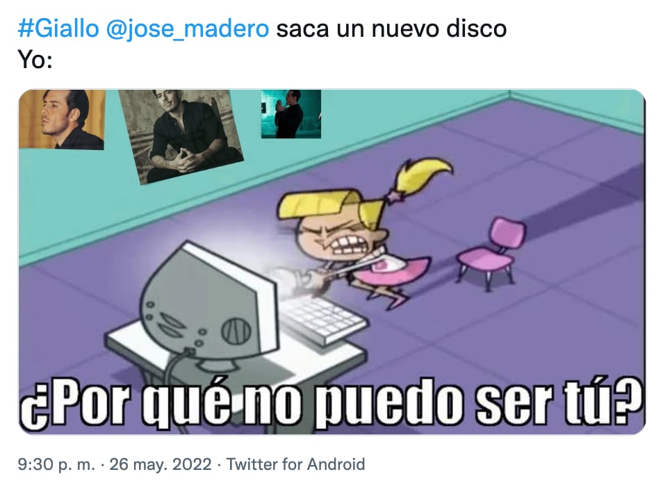 Meme por disco de José Madero