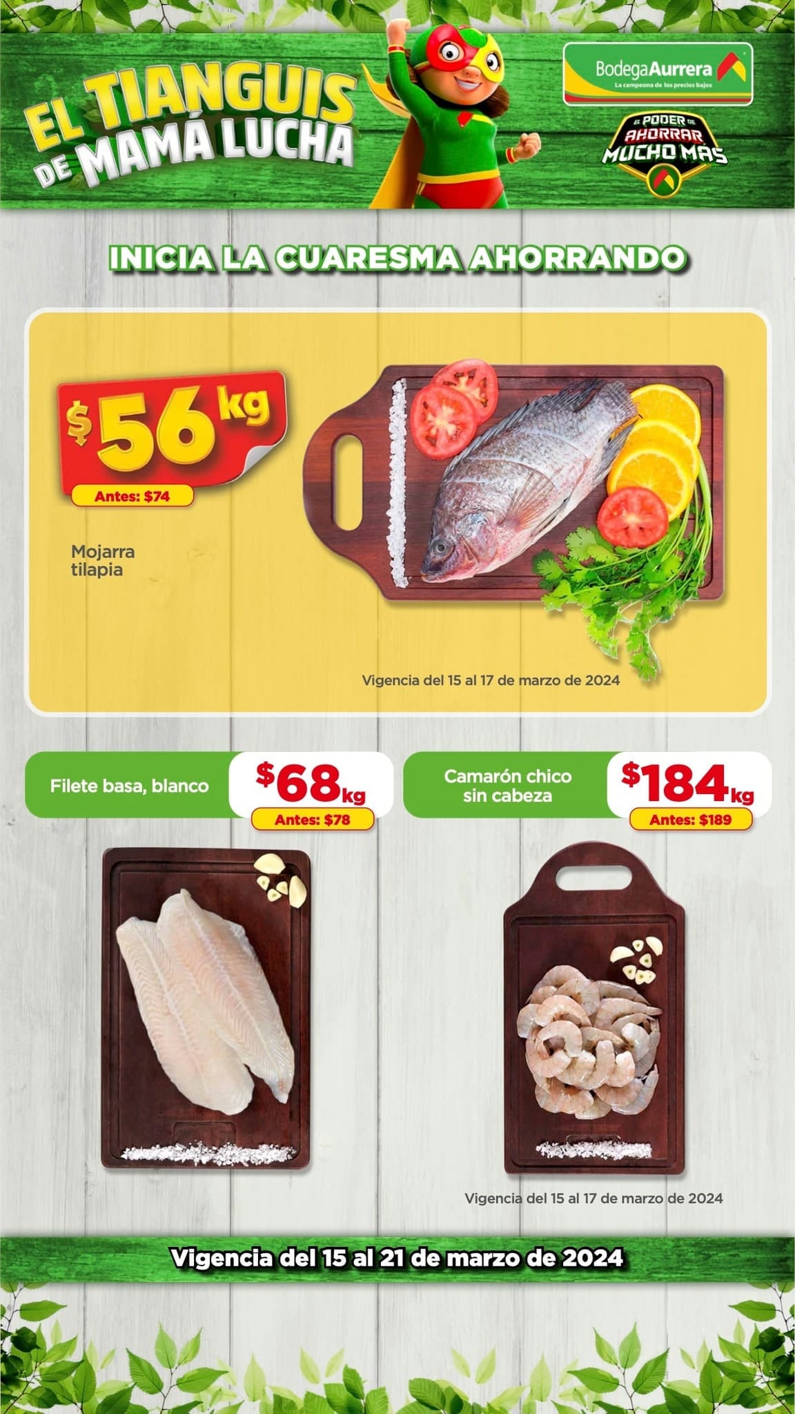 Ofertas de Bodega Aurrerá tianguis de frutas y verduras hoy al 21 de marzo 2024