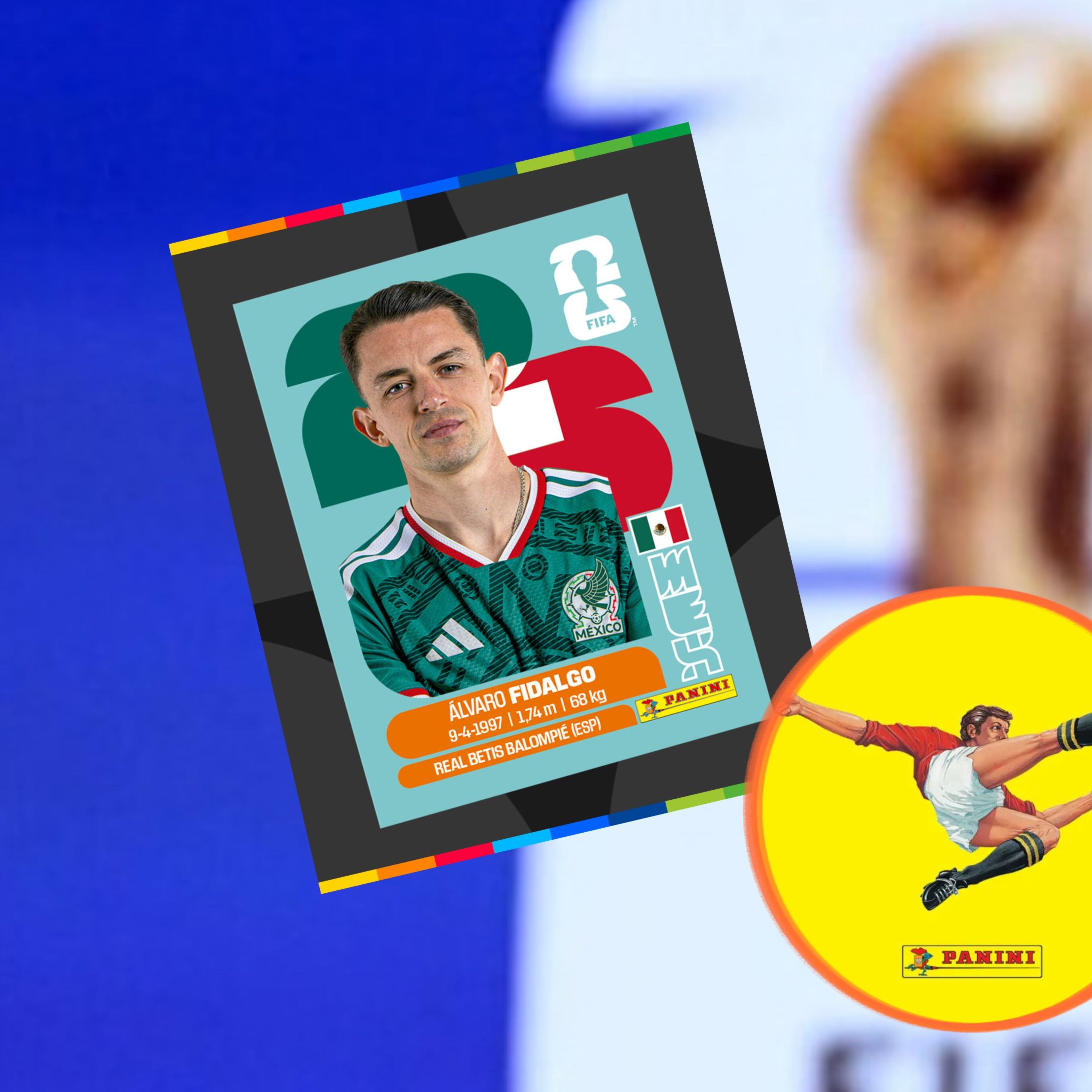 Álvaro Fidalgo tendrá su lugar en el álbum Panini del Mundial 2026