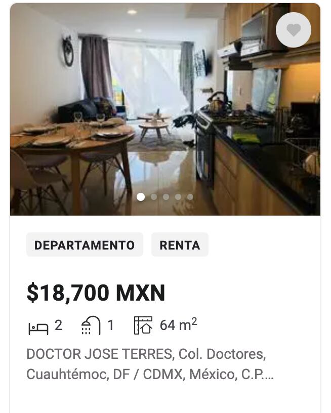 Rentas en la colonia Doctores CDMX