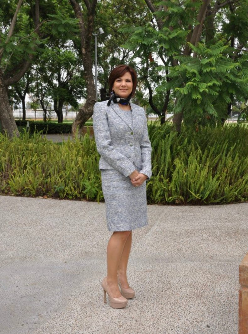 María Eugenia Carreño de Márquez, esposa de Miguel Márquez Márquez