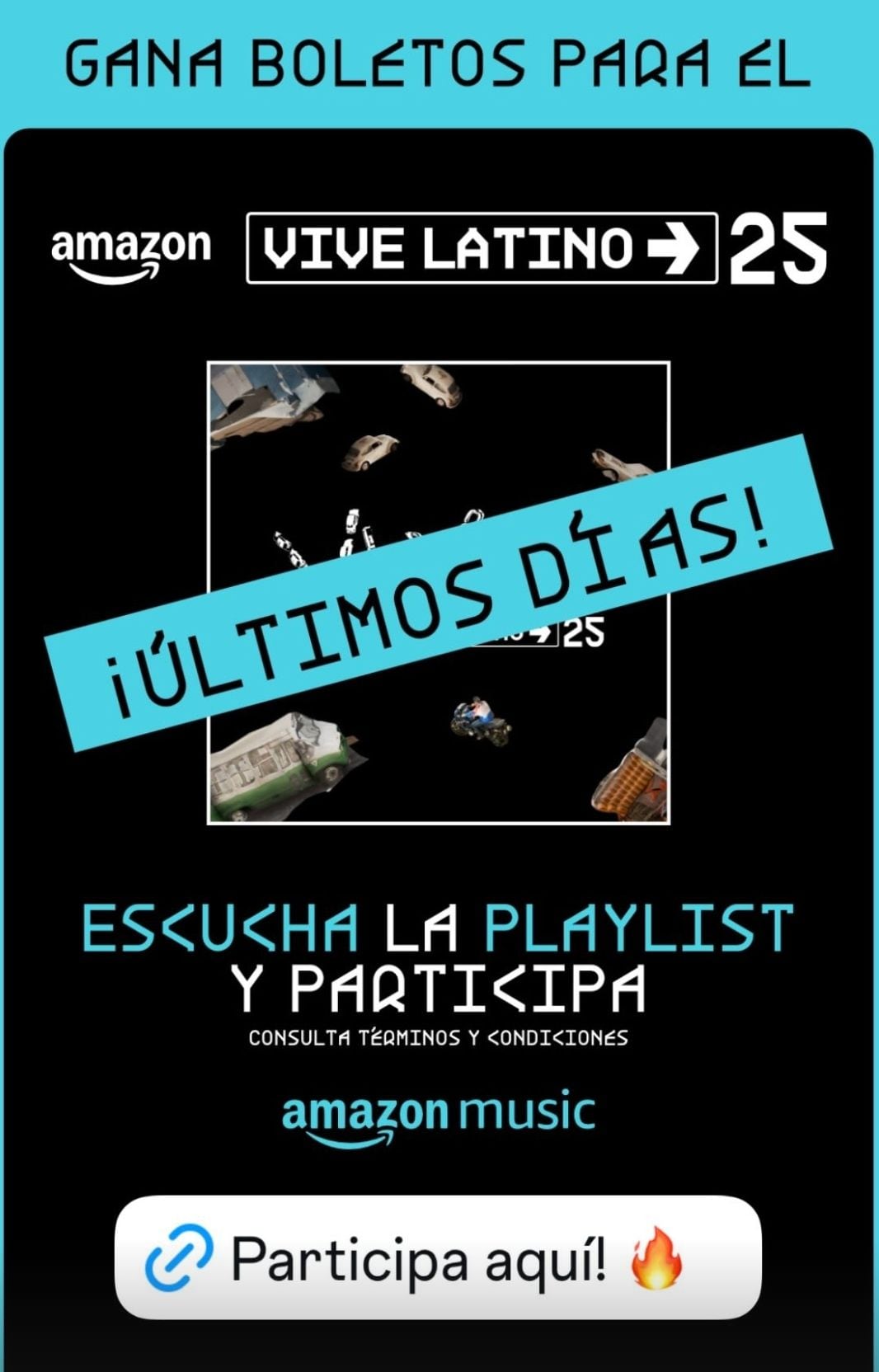 Amazon Music ofrece boletos gratis para el Vive latino 2025 con una dinámica muy sencilla