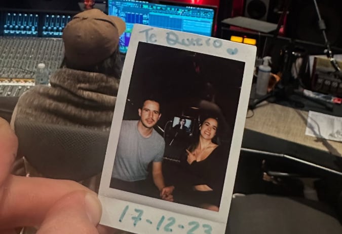 Gala Montes e Icho Van, su pareja y productor musical