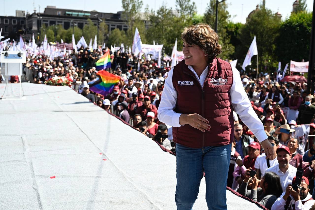 Delfina Gómez inicia precampaña en Toluca para las elecciones del Estado de México 2023