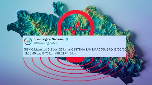Sismo de magnitud 5.2 en Guerrero activa alerta sísmica en zonas de CDMX