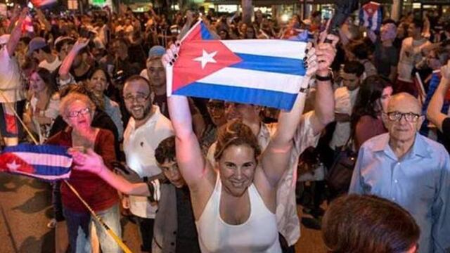Muchos cubanos celebraron la muerte de Fidel.