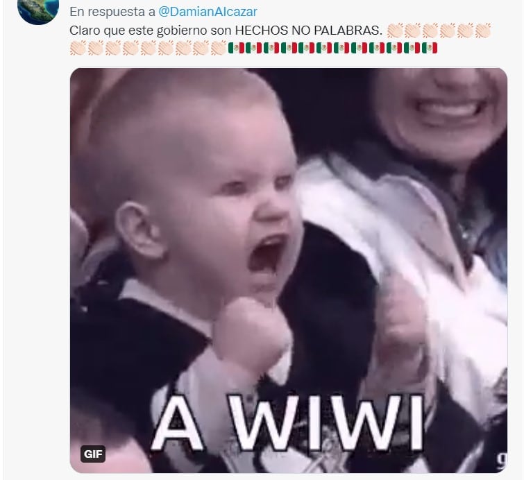 Publicación en Twitter