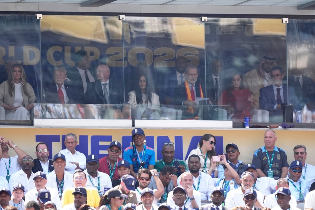 Así fue el palco de honor con líderes políticos en la final España vs Argentina