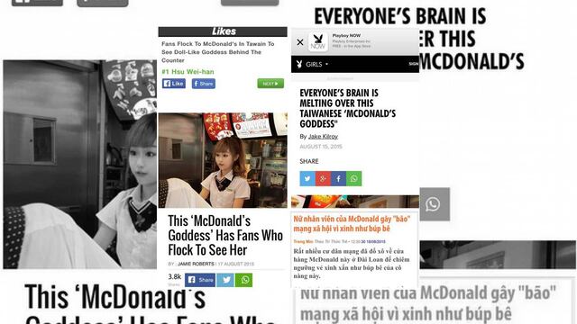 Hsu Wei: la empleada de McDonalds más hermosa del mundo, ¿será?
