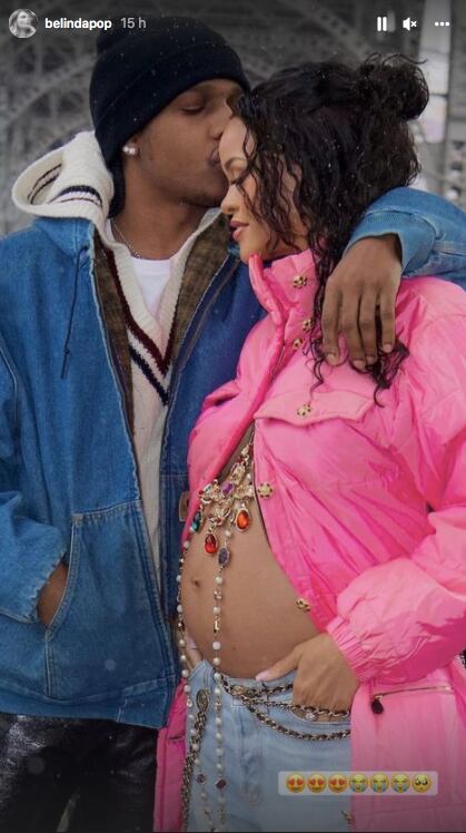 Belinda se alegra por embarazo de Rihanna