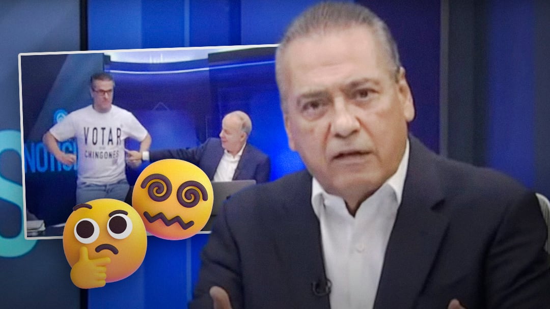 VIDEO: Marco Antonio Regil interrumpe entrevista en vivo de Manlio Fabio Beltrones con Ciro Gómez Leyva con un extraño baile