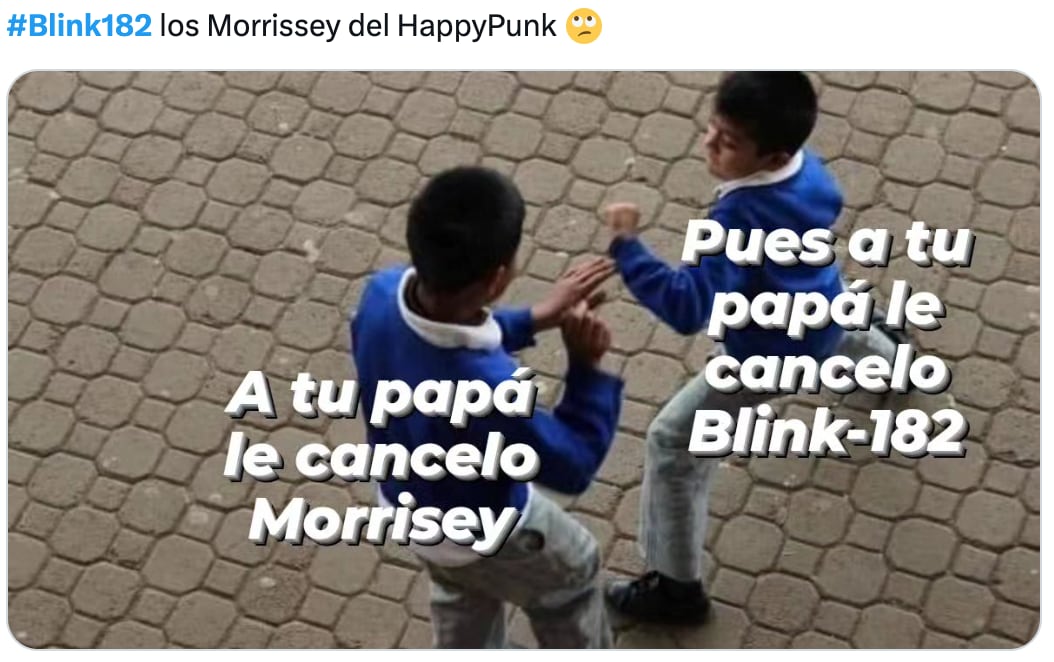 Memes de la cancelación de los conciertos de Blink 182