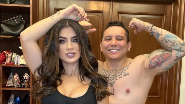 Kimberly Flores y Edwin Luna