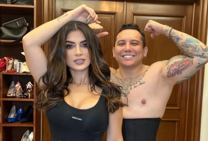 Kimberly Flores y Edwin Luna