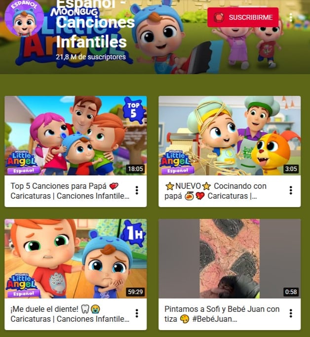Canales seguros y divertidos en YouTube Kids