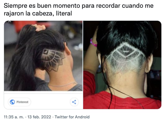 Tuit de otro corte de cabello