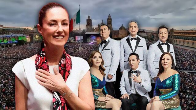 Los Ángeles Azules y Claudia Sheinbaum estarán en el mismo escenario