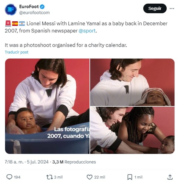 Messi y Lamine Yamal