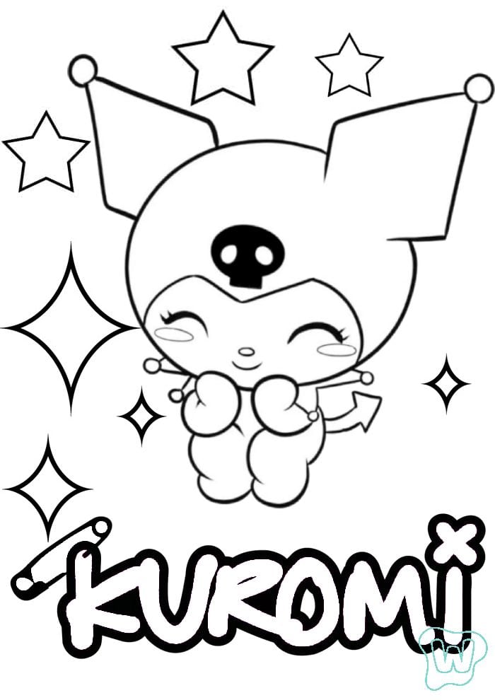 Dibujos de Kuromi para colorear
