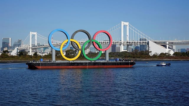Aros olímpicos en Tokio