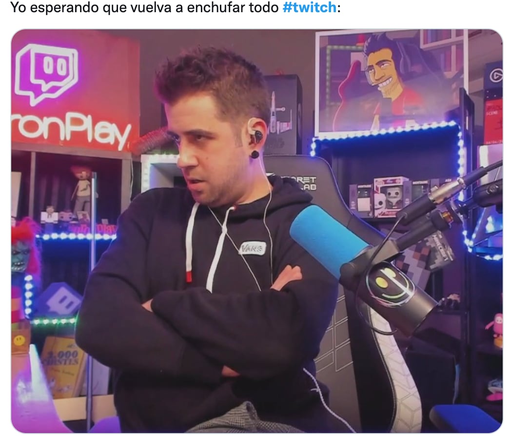 Memes y streamers se burlan de la caída de Twitch