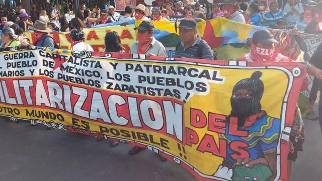 Marcha de organizaciones indígenas