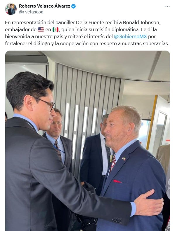 Claudia Sheinbaum recibió a Ron Johnson