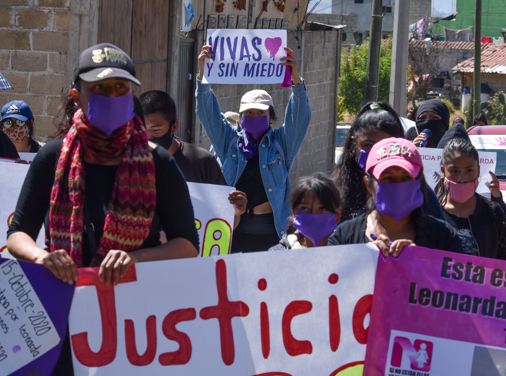 Protesta contra feminicidios