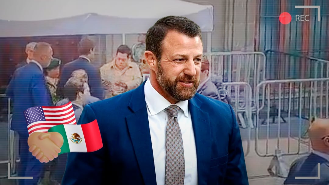 Markwayne Mullin llega a Palacio Nacional para reunirse con Sheinbaum