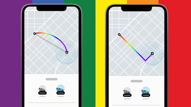Las Rutas Arcoíris de Uber.
