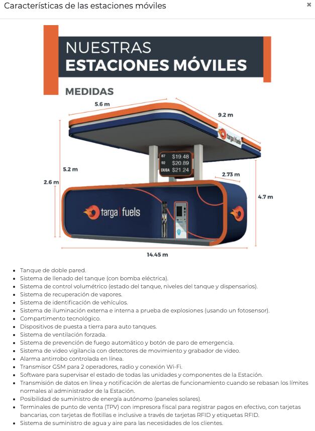 Estación de servicio de Targa Fuels