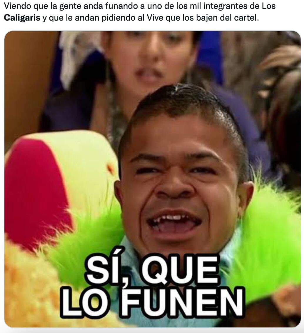 Memes de Los Caligaris inundan Twitter