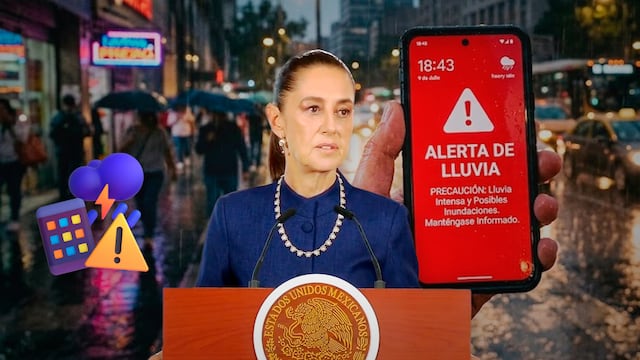 Claudia Sheinbaum revela que habrá alerta por lluvias en el celular