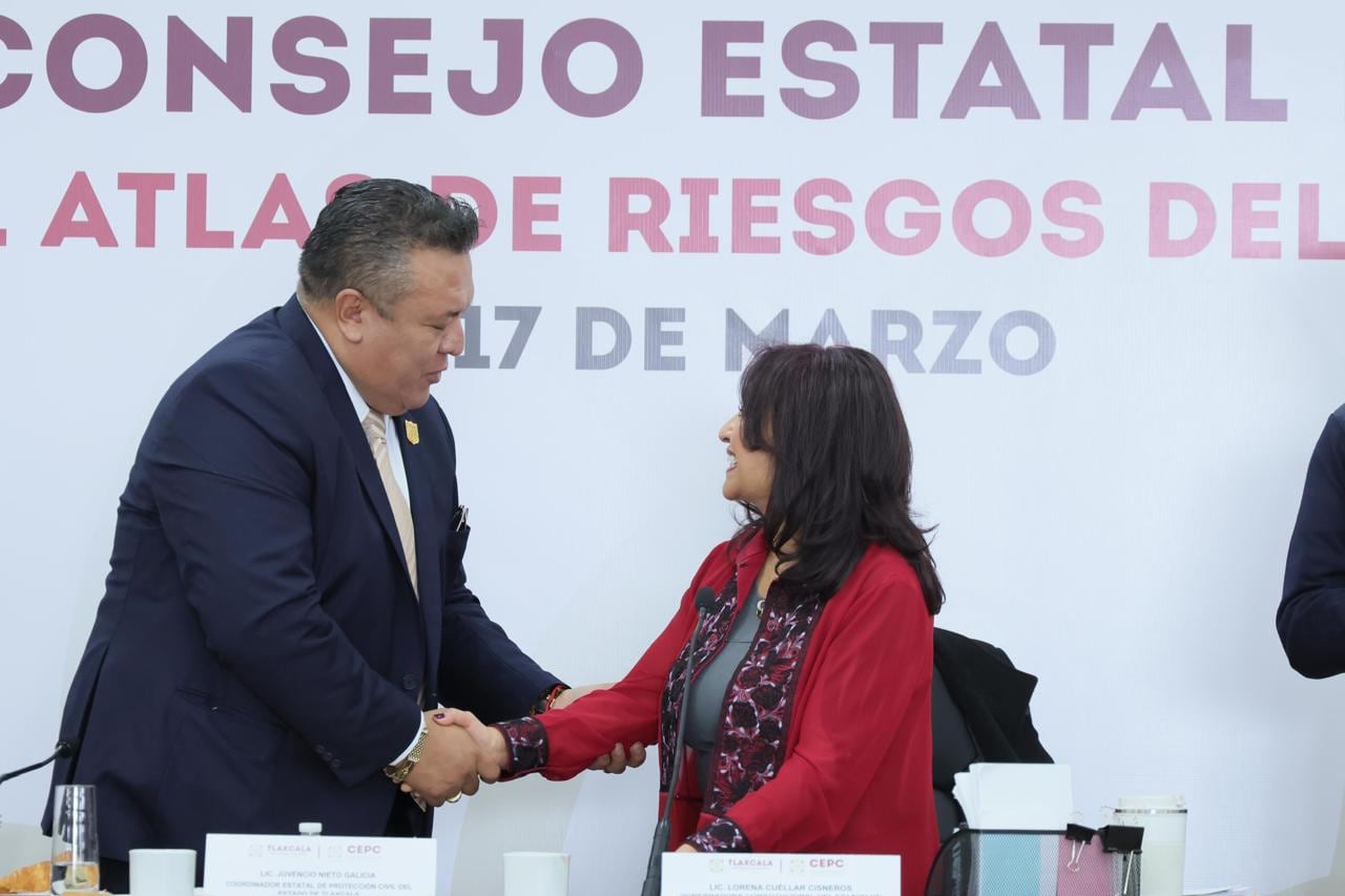 Tlaxcala a la vanguardia en prevención: Lorena Cuéllar lanza moderno Atlas de Riesgos