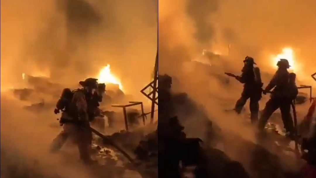 Grupo armado quema recicladora en Uruapan