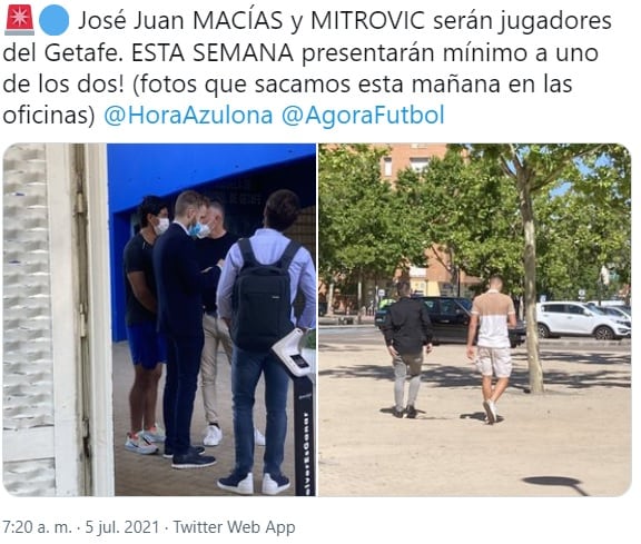 José Juan Macías en las instalaciones del Getafe