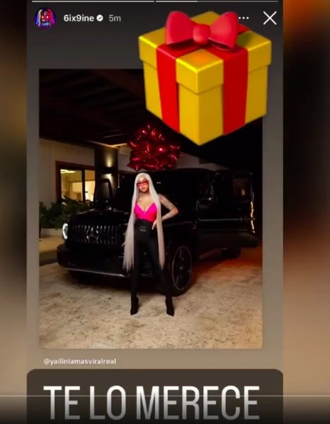 6ix9ine coquetea con Yailin La Más Viral