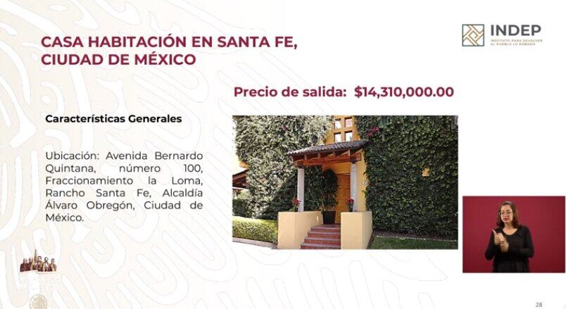 Casa en subasta ubicada en Santa Fe.