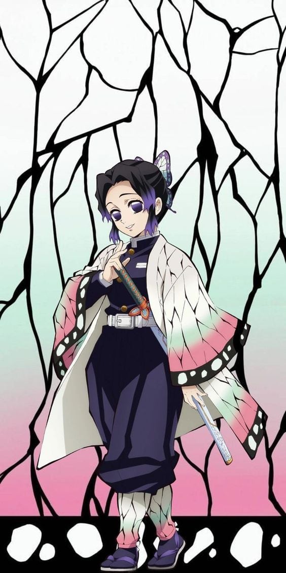 Fondo de Shinobu Kocho de Demon Slayer:Kimetsu no Yaiba