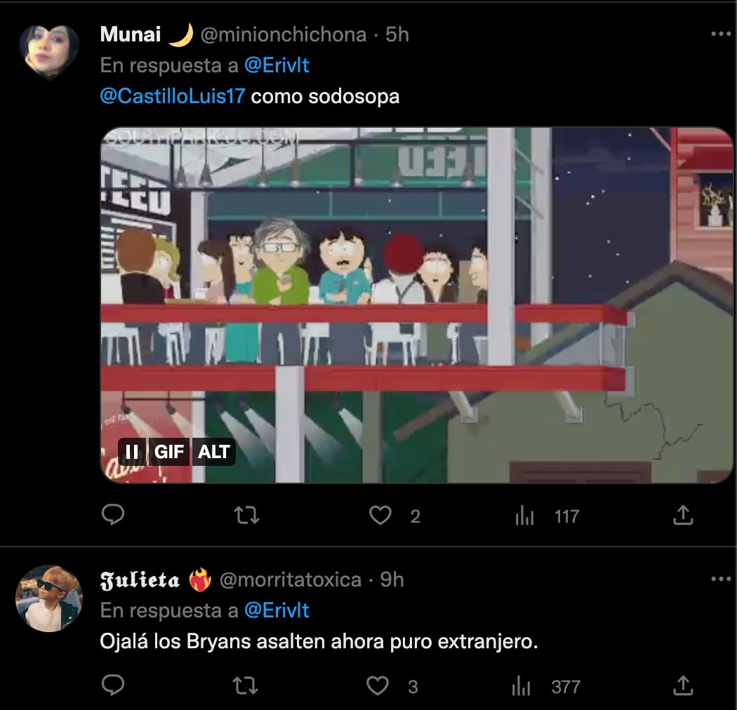 Comentarios de Twitter