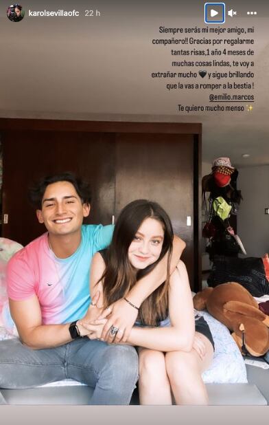 Extraño mensaje de Karol Sevilla a Emilio Osorio
