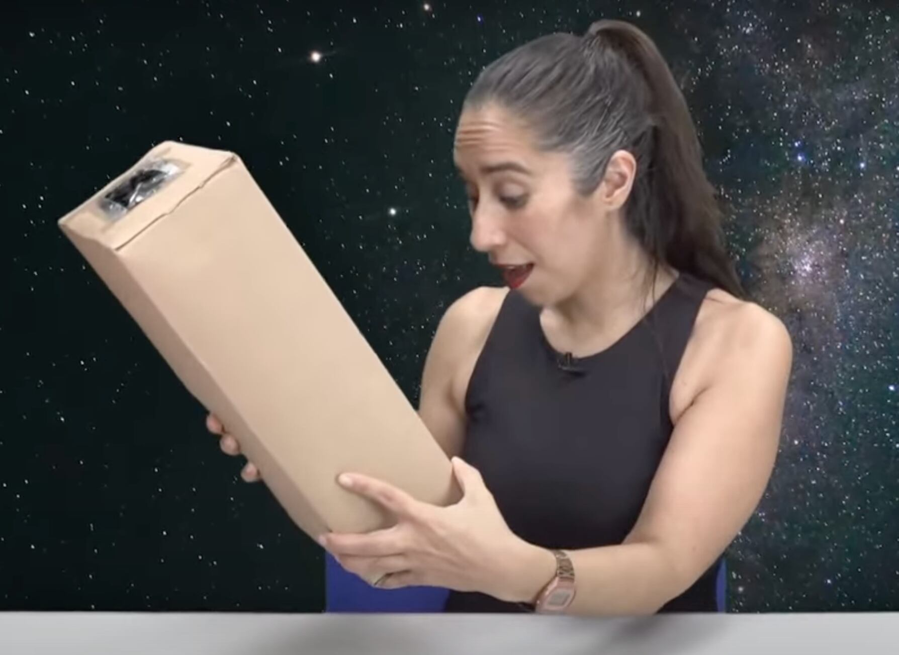 Caja de zapatos para poder observar el eclipse solar de forma indirecta