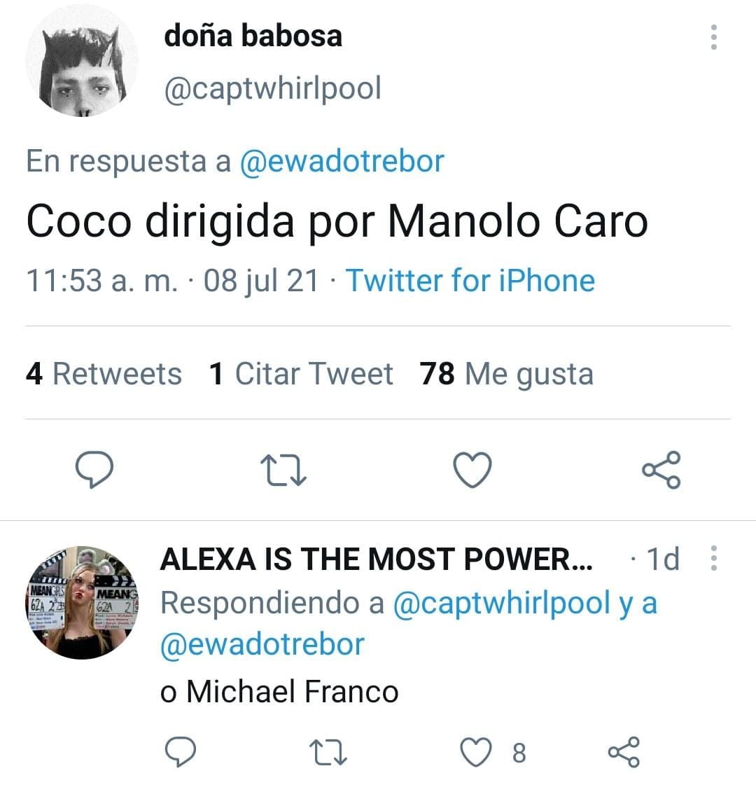 Publicación de Twitter