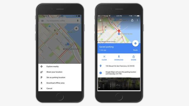 Google Maps te recordará dónde estacionaste tu auto