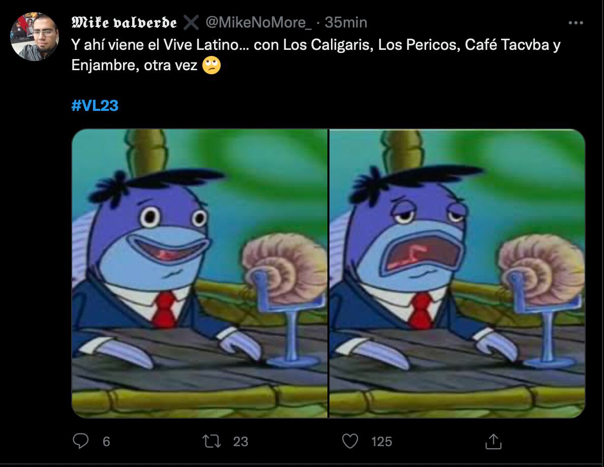 Fans decepcionados, así reacciona a la filtración de cartel oficial del Vive Latino 2023