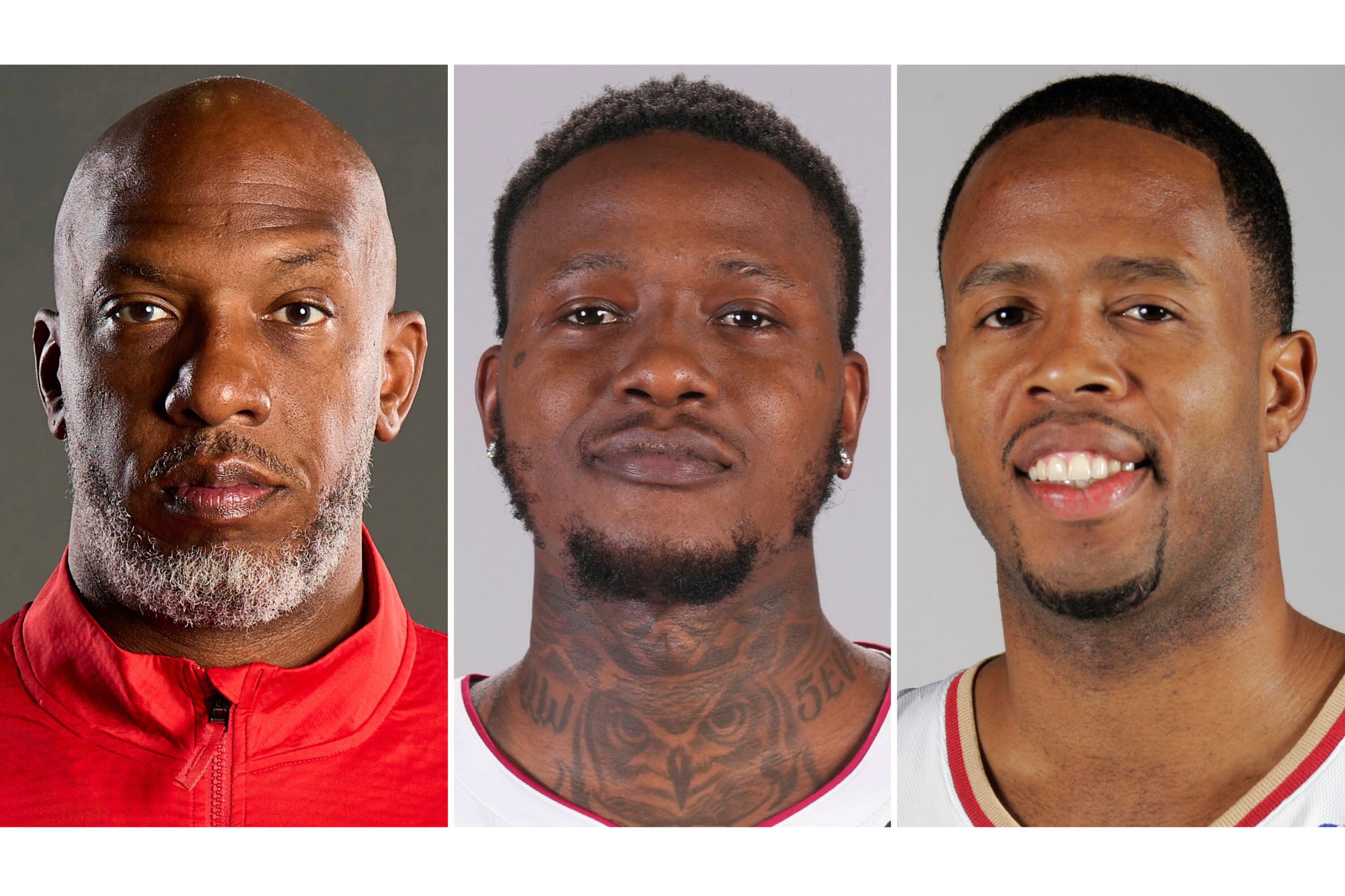 Chauncey Billups, Terry Rozier y Damon Jones.