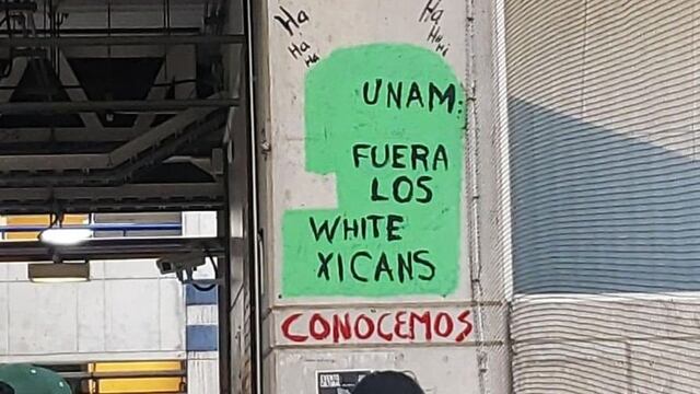 Mensajes contra los whitexicans se encontraron en la UNAM