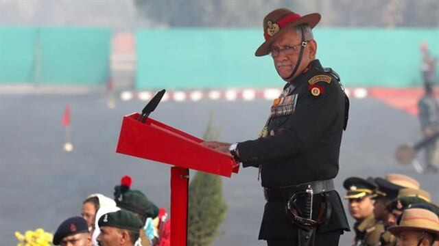 jefe del ejército de la India Bipin Rawat